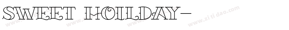 Sweet hoilday字体转换